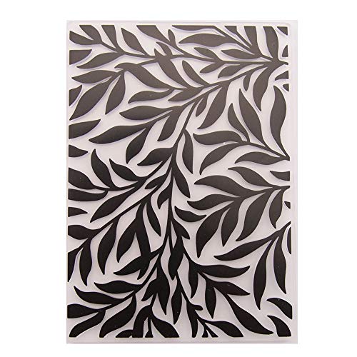 Leaves Background Plastic Embossing Folder for Scrapbook DIY Album Card Tool Plastic Template Folders