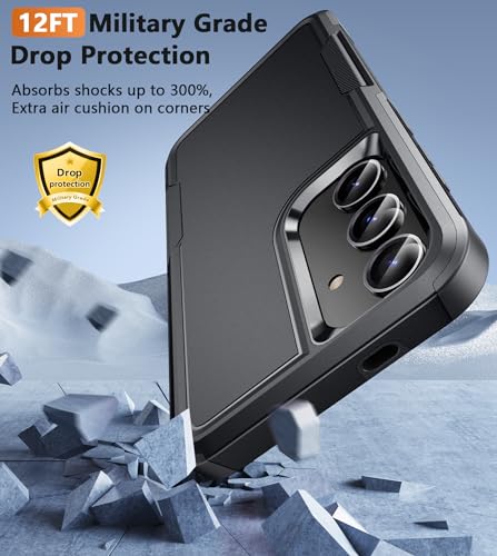 Image of FNTCASE for Samsung Galaxy S24 Case：Dual Layer Shockproof Protective Cell Phone Cover | Military Grade Drop Proof Protection | Hybrid Matte Textured Rugged Hard Cases - 2024, 6.2inch