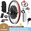 20" Rear Wheel Hub Electric Bike Conversion Kit, 48V 1000W E-Bike Hub Motor Kit, Upgrade Controller Brushless Motor Ebike Bicycle Wheel Assembly Kit with PAS/LED Display/Thumb Throttle #1
