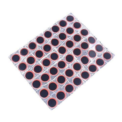 VICASKY 48Pcs Patch Kit for Bicycle Self Adhesive Rubber Puncture Repair Easy to Use Flat Repair for Motorbike and Cycling Emergencies