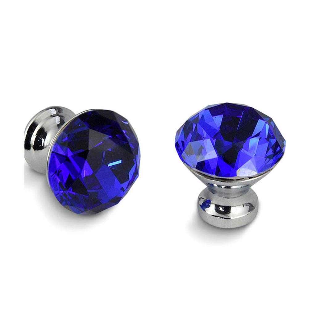 Bouton de tiroir en verre cristal 30mm diamant pour meuble