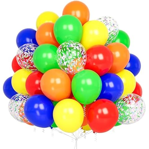 Rainbow Balloons 60PCS for Parties Cover