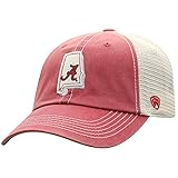 Top of the World Alabama Crimson Tide Men's Mesh-Back Hat Icon, Crimson, Adjustable