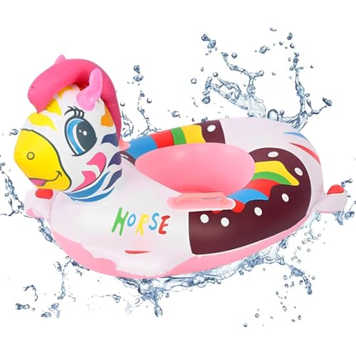 Flotador Bebe, Anillo de Natación Inflable para Bebé, Asiento de Piscina para Niños, Flotador Anillo de Natación de Entrenamiento para Bebés, Flotador Antivuelco Bebe para Niños 6 Meses a 3 Años
