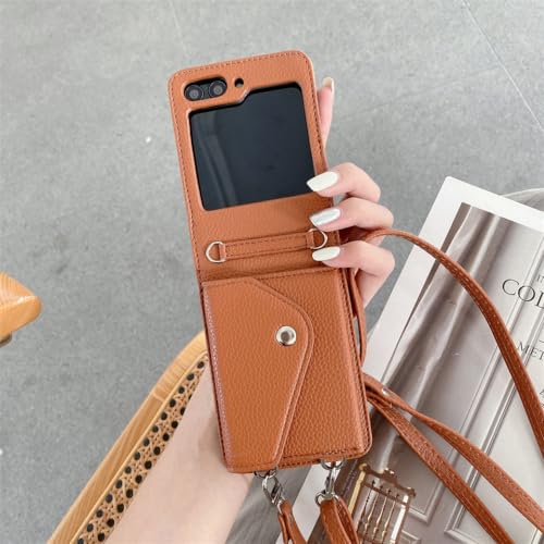 Étui de téléphone pour Galaxy Z Flip 5 sacoche bandoulière pratique pour vos sorties
