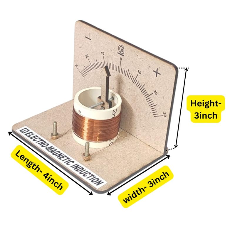 Image of ERH India Class 12 Physics Lab DIY Experiment Kit - Faraday's Law of Electromagnetic Induction Galvanometer Mini Science Project Working Model for School Kids