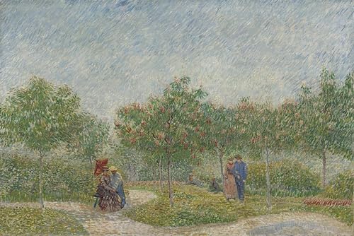 Tableau Jardin avec des couples Vincent Van Gogh impression art sur toile 60x90cm
