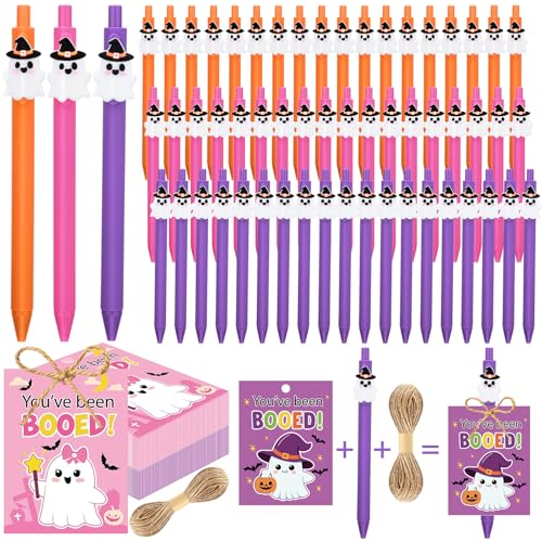 Set de 54 bolígrafos de gel Halloween colores surtidos Eaasty miniatura 1