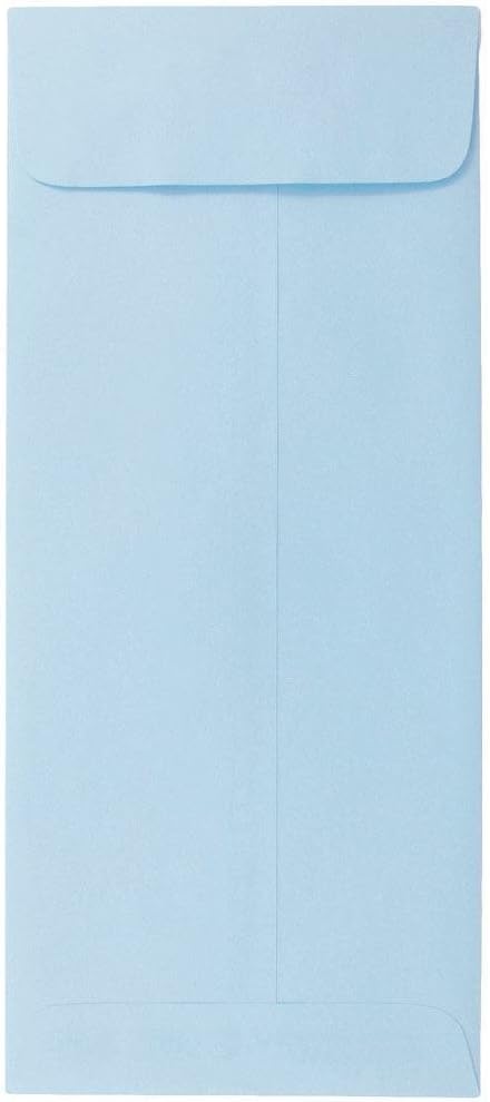 JAM PAPER #10 Policy Business Premium Envelopes - 4 1/8 x 9 1/2 - Baby Blue - 100/Pack