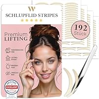 WOW STRIPES Schlupflider Augenlid Premium Stripes unsichtbar (192 Stk) | Lifiting ohne OP, hautfreundlich, natürlich | Eyelid Tape Tapes Straps Strip als Lifting Set Augen-Lidstraffung Augenpads-Mix