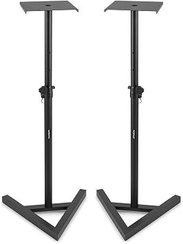 Studio Monitor Stand Set Adjustable Height Home HiFi Speaker Floor Stand Pair
