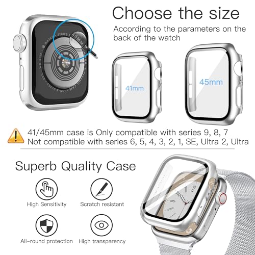 Vamyzji Compatible Apple Watch Strap + Protective Case with Screen Protector - Image 2