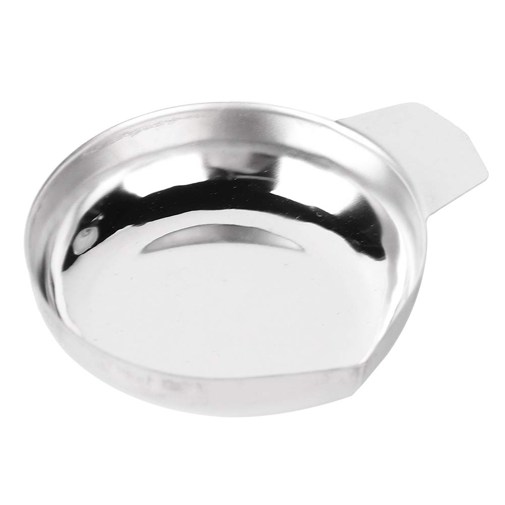 Stainless Steel Scale Pan, Jewelry Tray with Curved Mouth and Handle for Electronic Balance, Small Size Pan