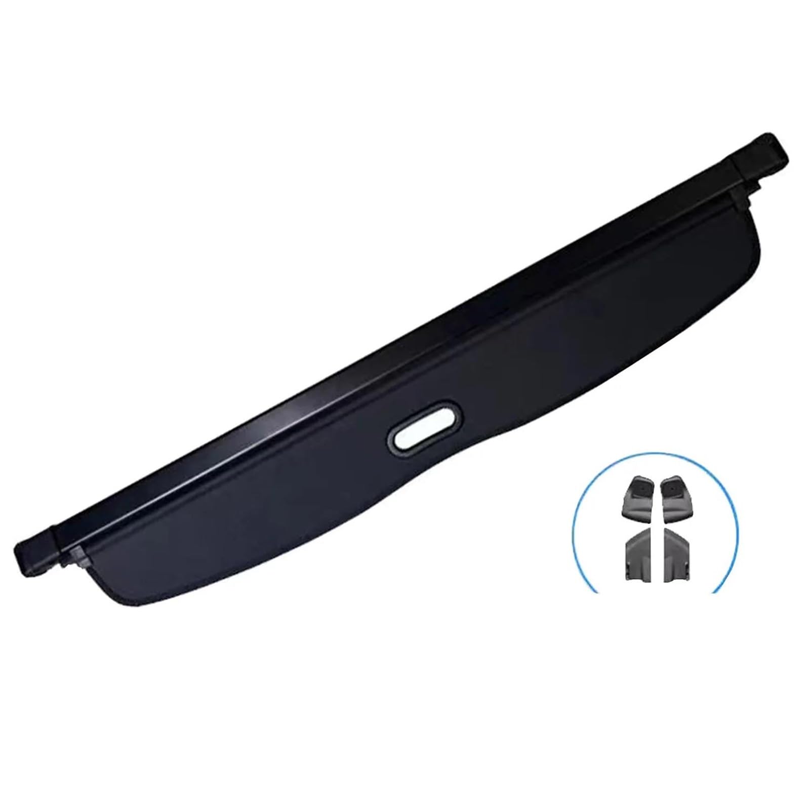 Plage Arrière pour Tesla pour Model Y Juniper 2025 2026 Couverture Chargement Rétractable Pare-Soleil Coffre Arrière Sécurité des Bagages(Carbon Style)