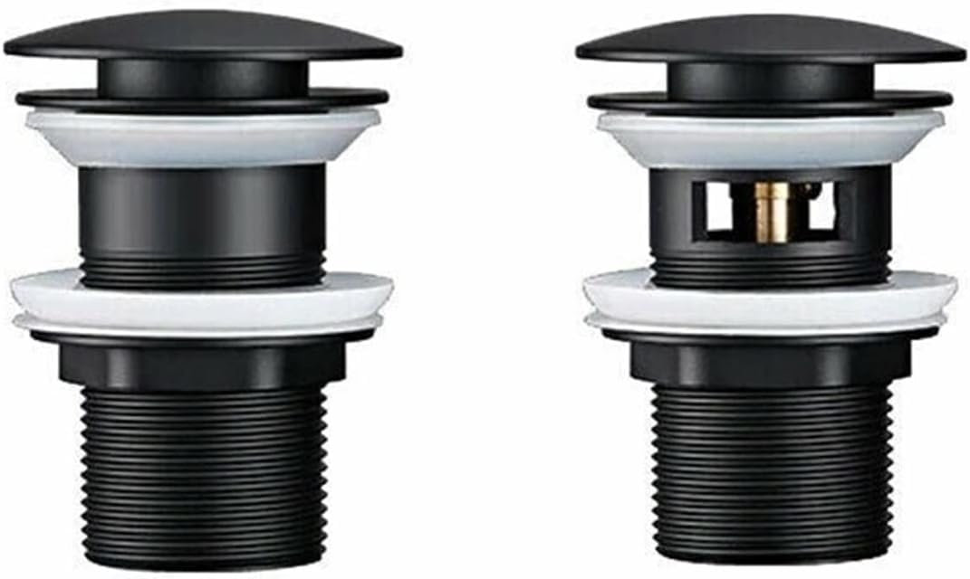 Tappo for lavabo pop-up Tappo for lavandino Tappo for vasca universale Tappo for lavabo pop-up nero Dispositivo di scarico for lavabo Filtro for lavandino Rifiuti a fessura Tappo for vasca senza fessu