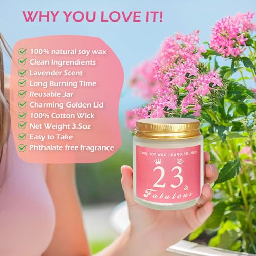 Miniatura 4 de Regalos De Cumpleaños Número 23 Para Mujeres, Cesta De Feliz Cumpleaños Número 23, Caja De Regalo Para Mejores Amigas, Mujeres, Mamá, Esposa, Hija, Hermana, Novia, Compañera De Trabajo, Mejor Amiga,