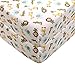 Baby Crib Bedding Sheets, Cotton Crib Sheet, Cute Cartoon Print Fitted Crib Sheet of All Kinds (Yellow Giraffe)