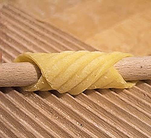 Küchenprofi Gnocchi Brett | Nudelbrett für Gnocchi und Garganelli | Garganelliabstreifer |Buchenholz | Made in Italy, 0804042500