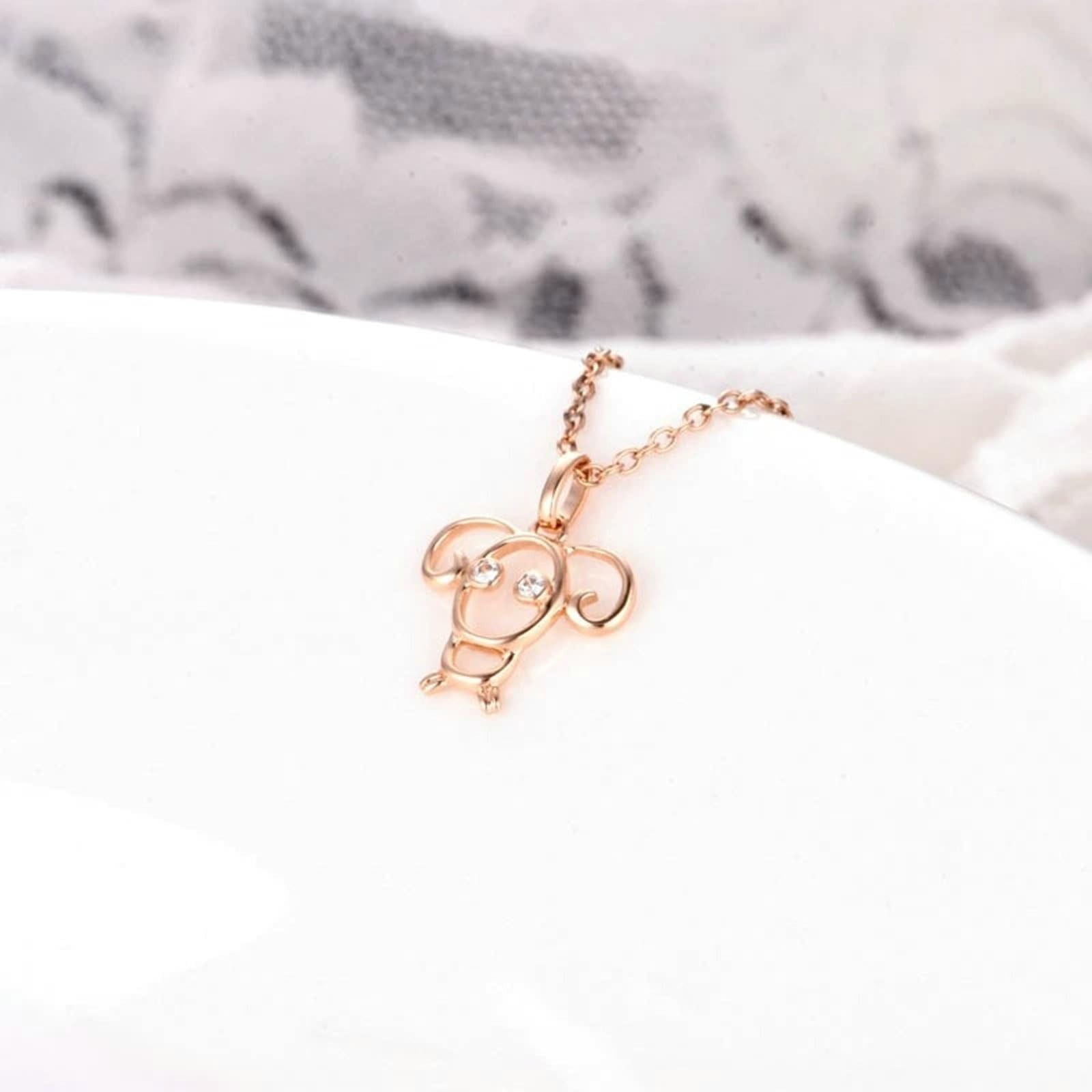 9K/18K Gold Halskette für Damen, Moissanit/Diamant Widder Edelstein Anhänger Schmuck Kettenlänge 18 Zoll