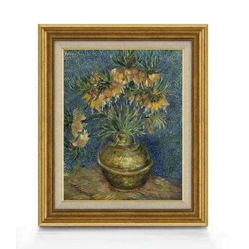 Amazon.co.jp: ゴッホ 銅の花瓶のアミガサユリ F6 油絵直筆仕上げ