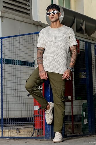Image of Men's Stylish Cargo Pants | Slim Fit | Multi-Pocket Utility Trousers | Durable & Comfortable Fabric | Casual, Travel & Outdoor Wear