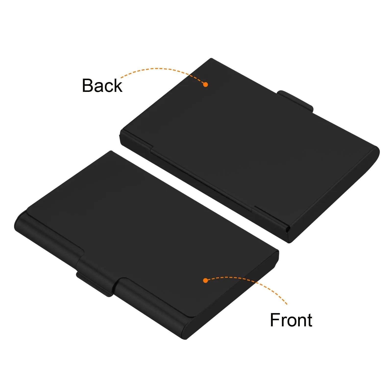 Tarjetero Tarjetas Visita 3 uds 93x60x10mm estuche for tarjetas de visita Multicolor tarjetero de aleación de aluminio cubierta de caja de Metal tarjetero for tarjetas de crédito cartera for tarjetas