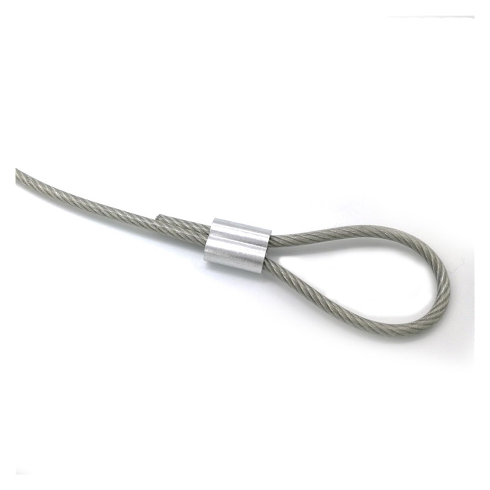 Manicotto a crimpare per funi d'acciaio, Manicotto Manicotto for crimpatura cavi in ​​alluminio, forma 8, anello for crimpatura ghiera a doppio foro(5mm)