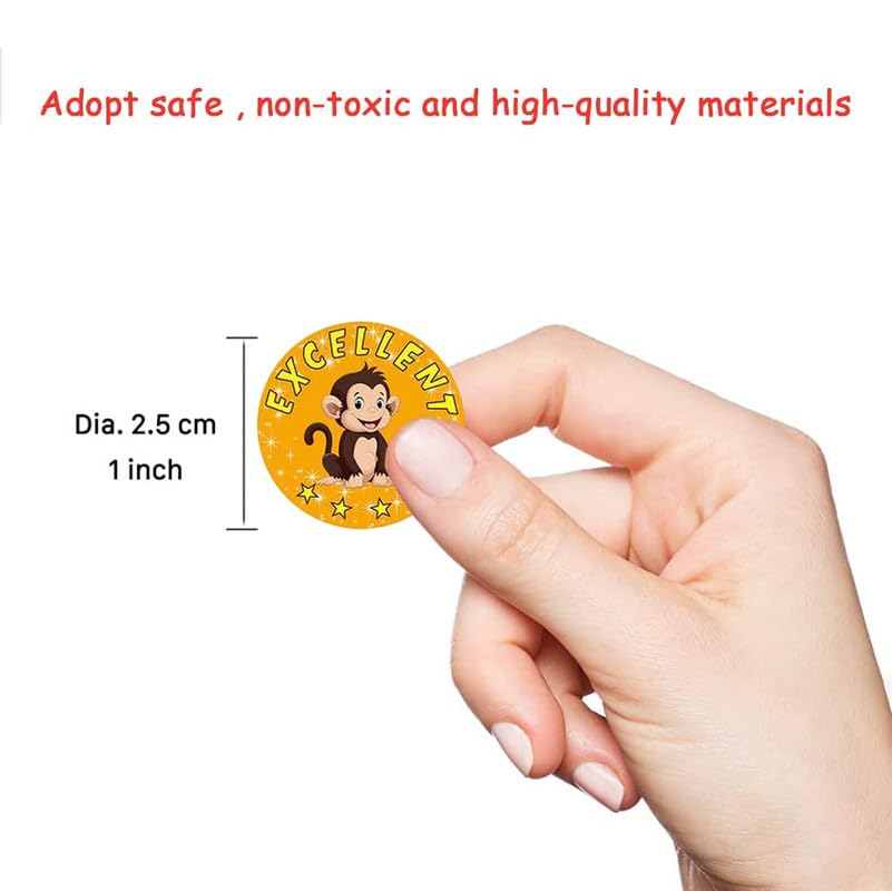 YAVRIXZ Cartoon Stickers Roll Self Adhesive Envelopes Tag Seals Decals for Gift Kids 2