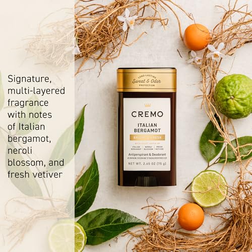 Image of Cremo Deodorant for Men, 48-hour Sweat and Odor Protection