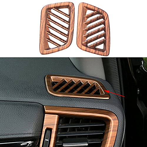 CEBAT 2PCS Peach Wood Texture Dashboard Upper Air Vent Outlet Cover Trim Interior Front Side Air Condition Panel Frame Kits For Honda CRV 2017 2018 2019 2020 2021