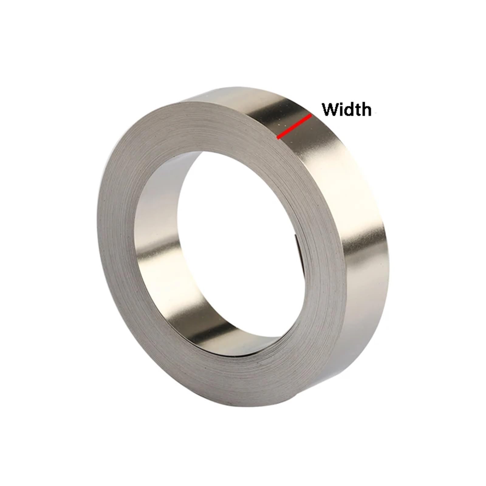 Nastro di acciaio nichelato, Striscia d'acciaio nichelata for la saldatura di rotoli da 1 kg 0,1-0,2 mm x 4-20(1kg 0.12x10mm)