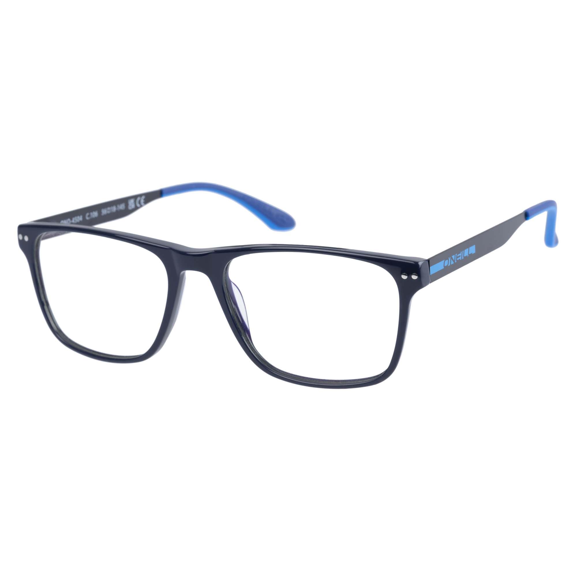 O'Neill Brille mit Sehstärke für Herren optional mit Sonnenbrillentönung oder Blaulichtfilter, Rechteckig, gefertigt aus Acetat (inklusive Brillenetui)