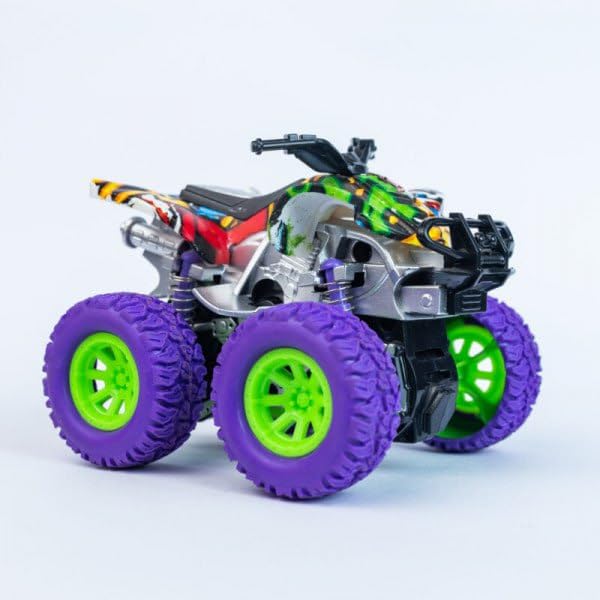 SHREYU IMPEX Toy Monster Truck, All-Terrain Vehicle with Large Wheels, Multicolour, Handy Monster Truck for Baby and Kids