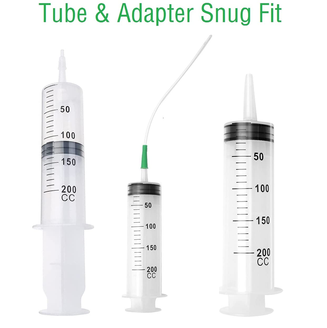 200ml Large Plastic Syringe with Tubing Tip Cap for Liquid Jello Shots