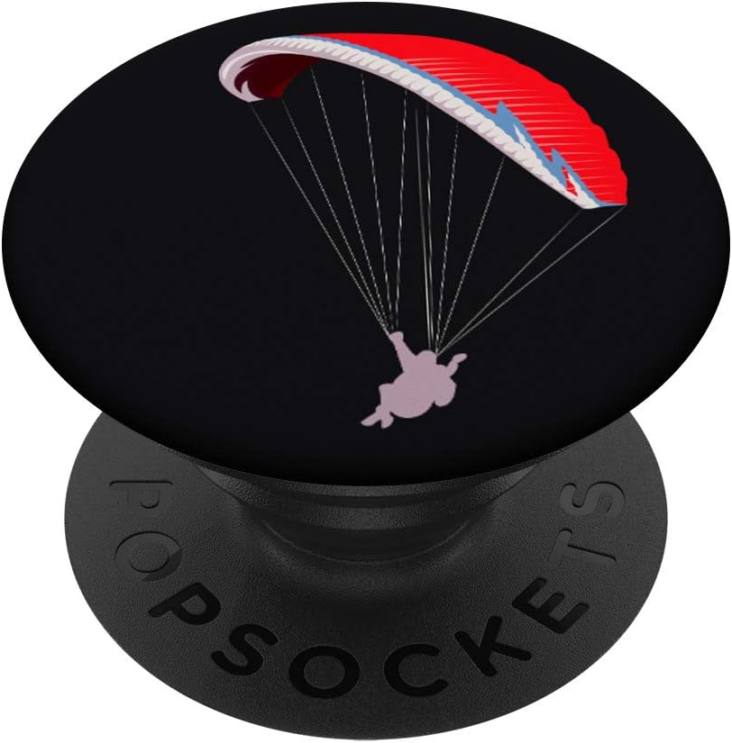 Paragliding Paraglider Paramotor Parachute Black Phone Grip