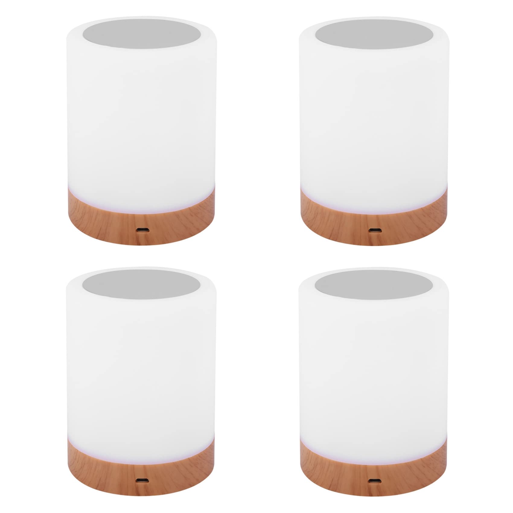 4X veilleuse tactile rechargeable RVB pour chambre et salon