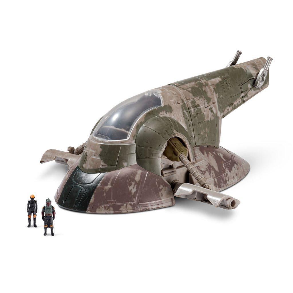 Bizak Star Wars 62610027 Micro Galaxy Squadron Navire Deluxe Boba Fett avec 2 Figurines