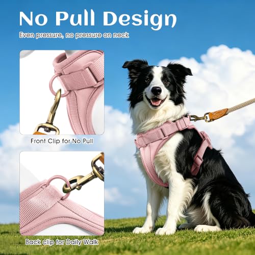 Wisedog Lightweight No Pull Dog Harness, Gossamer Pink, Medium by Wisedog - Used condition - Image 4