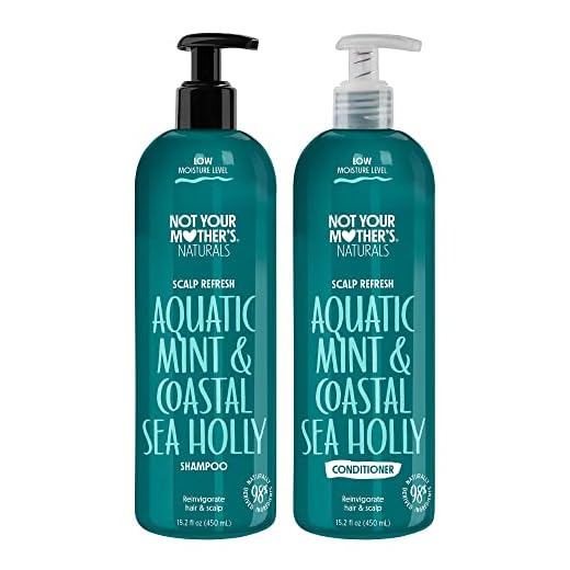 Not Your Mother's Naturals Aquatic Mint Blue Sea Holly Shampoo + Conditioner Set - 16 Oz (1 Of Each)