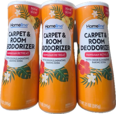 Carpet & Room Deodorizer~ Hawaiian Retreat- With Odor Eliminating BakingSoda (3pk, 63 ozs. total)