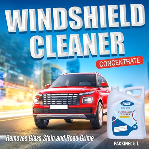 Image of PALCO Car Windshield Cleaner Liquid Concentrate 5 Litre (Pack of 1) Windshield Washer Fluid for Car for Streak Free Glass Finish with Car Wiper Liquid (Add 50ml in 2L Water in Windshield Tank)