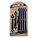 Creative Hardware 452-07 Handle/Hinge Decorative Accent Set Carriage House (6 Piece) Magnetic Garage Door Hardware, Black,1