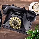 EC-VISION-Rotary-Phones-for-Landline-Retro-Landline-Telephone-Old-Fashion-Home-Phones-with-Mechanical-Ringer-and-Speaker-FunctionBlack