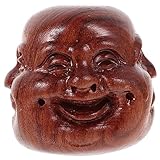 Tête de bouddha en bois sculpté - avec une finition soignée, cet ornement est de conception simple et très pratique à utiliser, gagnez facilement vos faveurs.