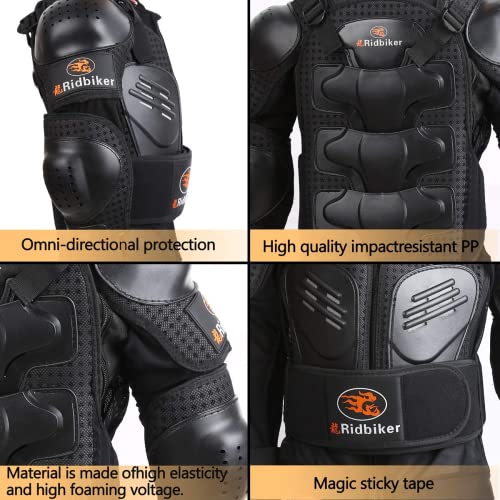 image for RIDBIKER Kids Dirt Bike Gear Riding Chest Spine Protector Youth Motorc