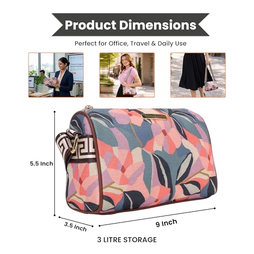 Image of Womanix Crossbody Sling Bag for daily use, shoulder sling Bag with Ajustable Strap, Small Trendy Sling Crossbody Bag, party sling, casual, travell