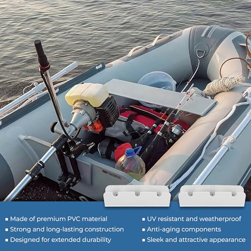 KH866 Dinghy Seat Hooks Inflatable Boat Seat Mounting Bracket – Boat Seat Hook Clips fit for Rubber Rib Raft Yacht Inflatable Boat Parts Accessories, Portable Anti-Aging Replacement, Gray 4 Pack