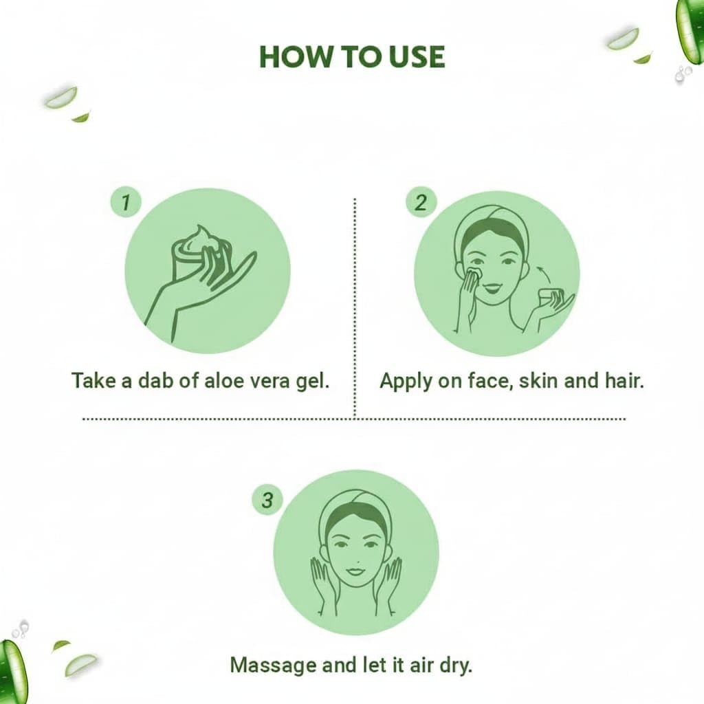 Amazon.com: Pure Multipurpose Aloe Vera Gel For Face, Body & Hair