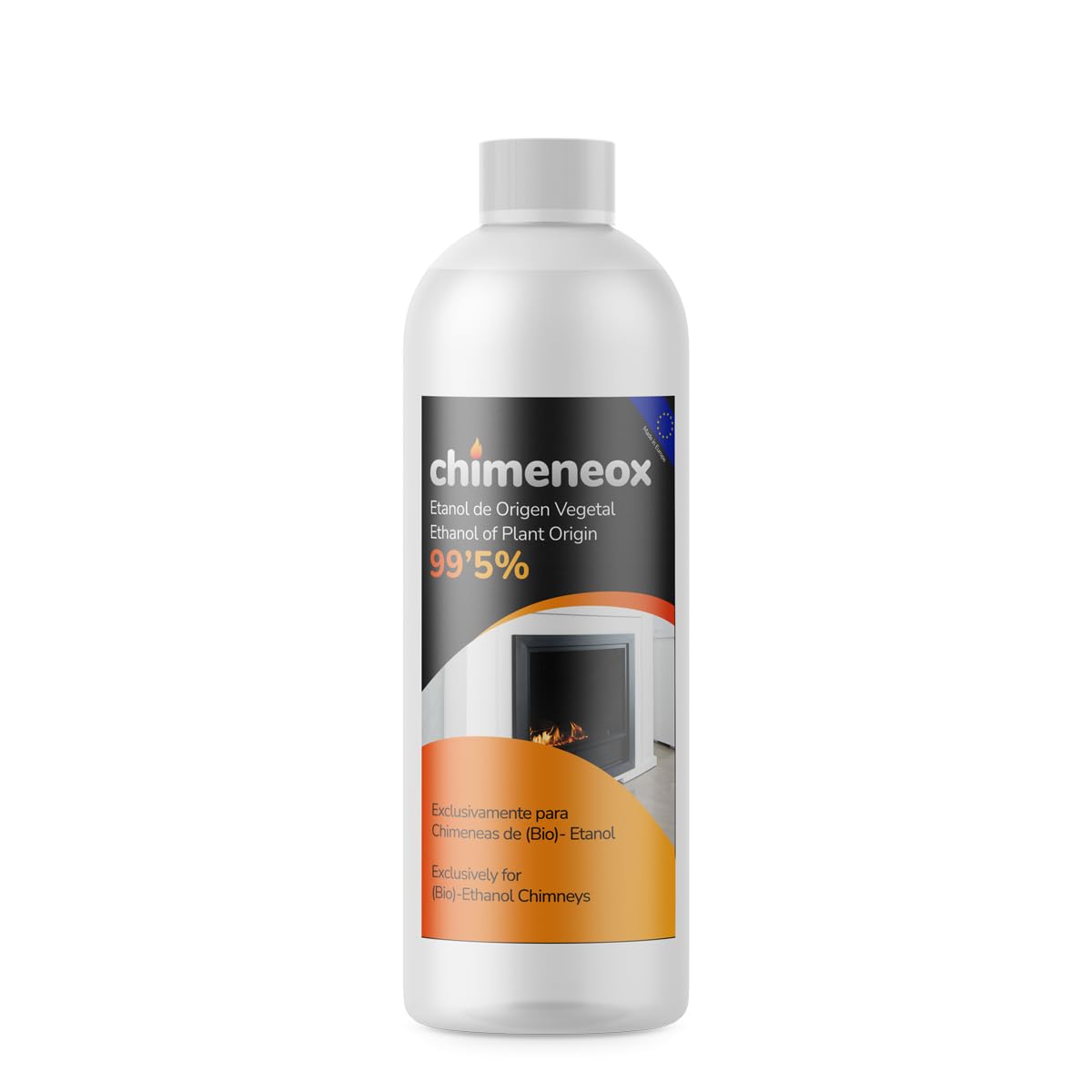 Bioetanol 96% Origen Vegetal 1 Litro – Combustible Para Chimeneas Sin Humo Ni Olor