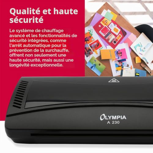 Olympia 4 en 1 SET Plastifieuse température chaud/froid Noir – vue 4